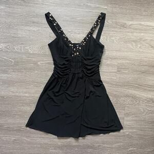 Vintage y2k black whimsigoth dress